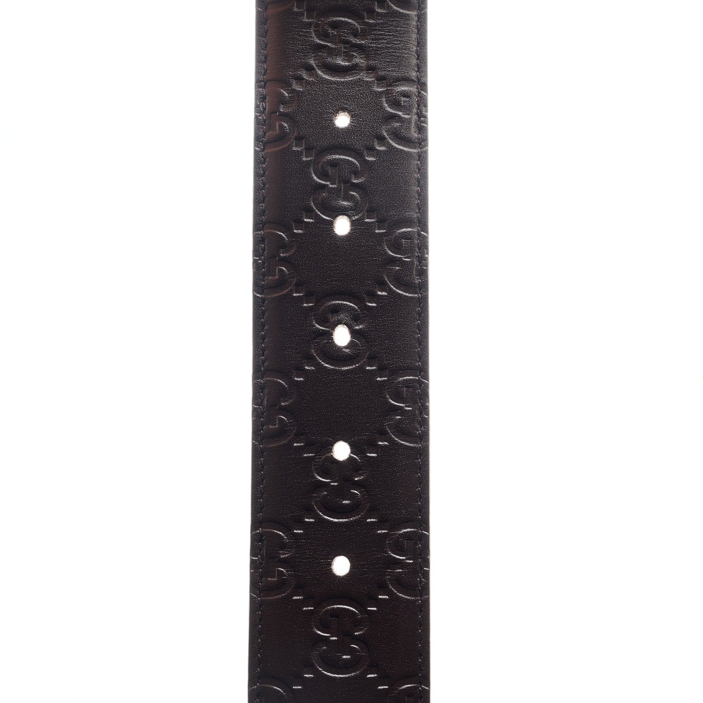 Guccissima Signature Interlocking G 40mm Belt 100 40 Cocoa
