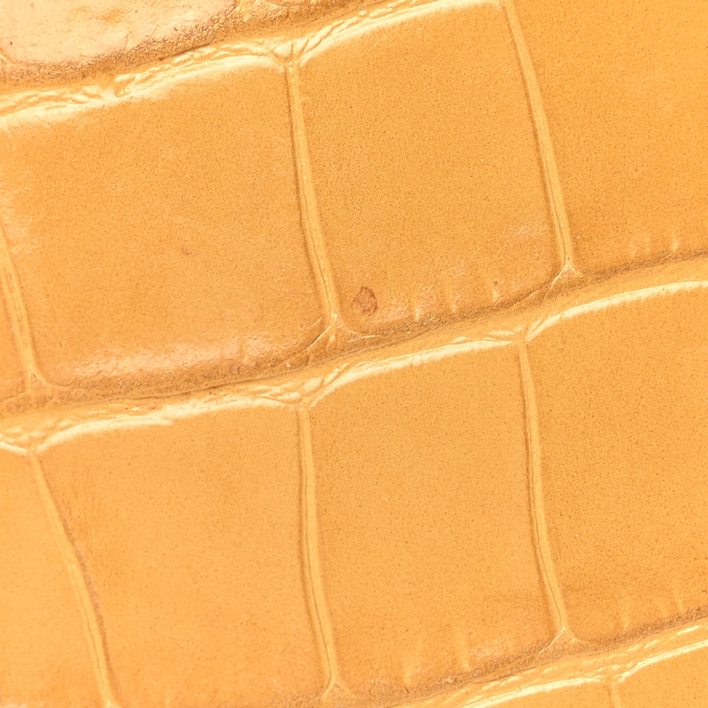 Calfskin Crocodile Embossed Small Tess Bag Honey Gold