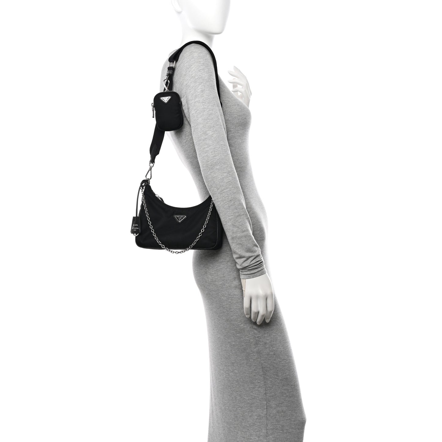 Nylon Re-Edition 2005 Shoulder Bag Black