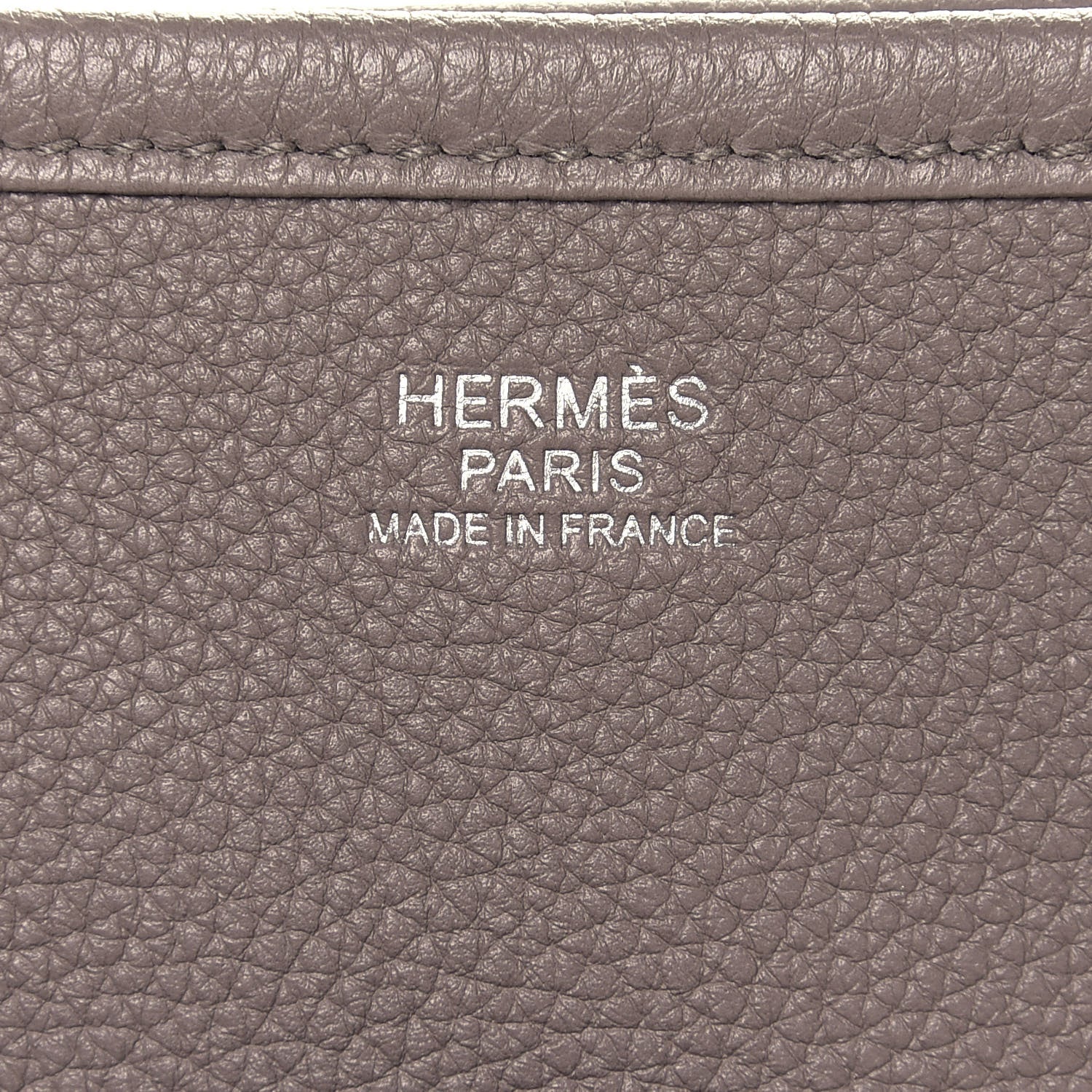 Hermes Taurillon Clemence Evelyne III GM Gris Asphalte 6 of 12