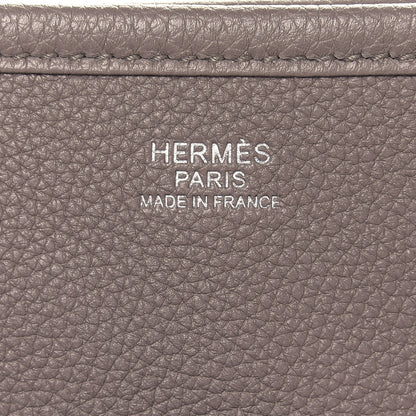 Hermes Taurillon Clemence Evelyne III GM Gris Asphalte 6 of 12