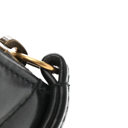 Gucci Calfskin Matelasse Small Marmont 2.0 Zip Black White 8 of 10