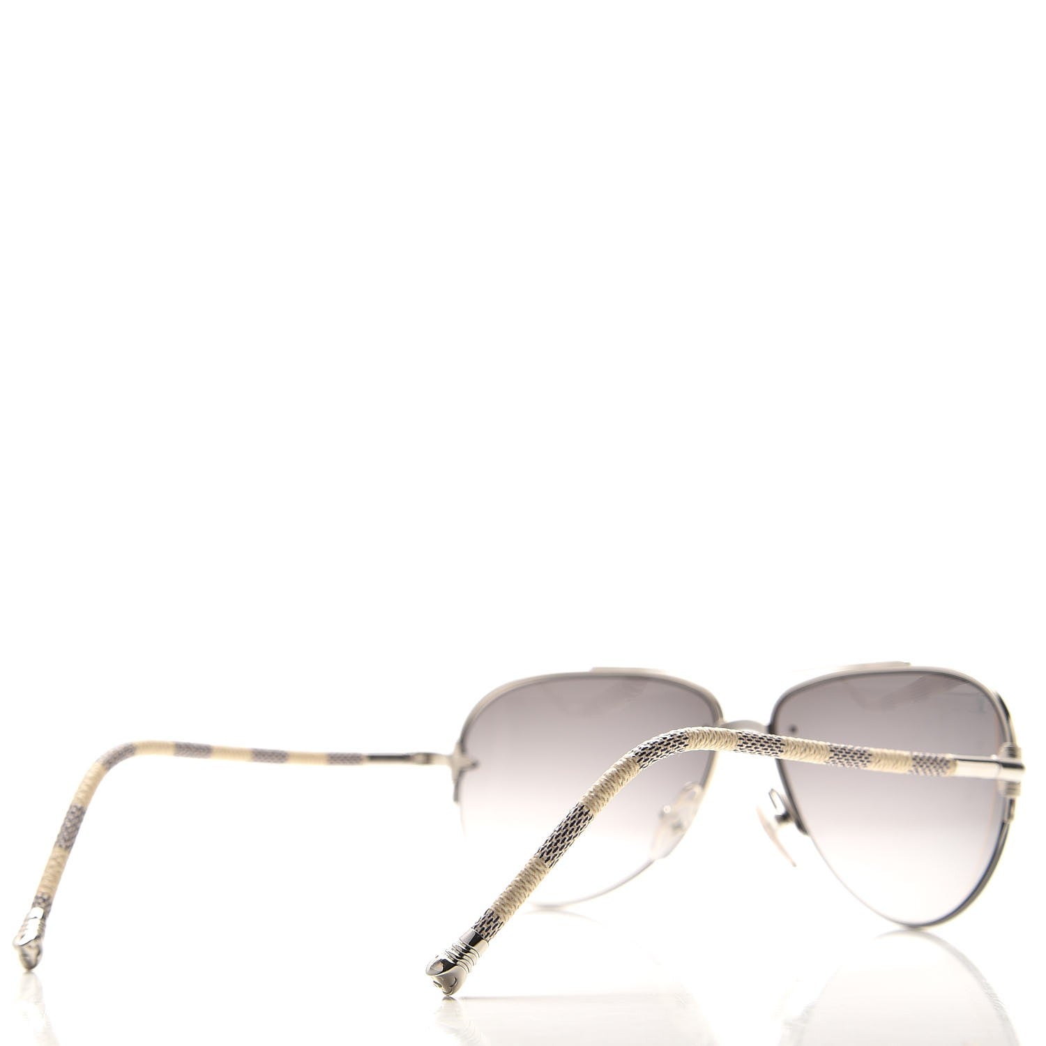 Louis Vuitton Damier Azur Petite Viola Pilote Aviator Sunglasses Z0570U 4 of 8