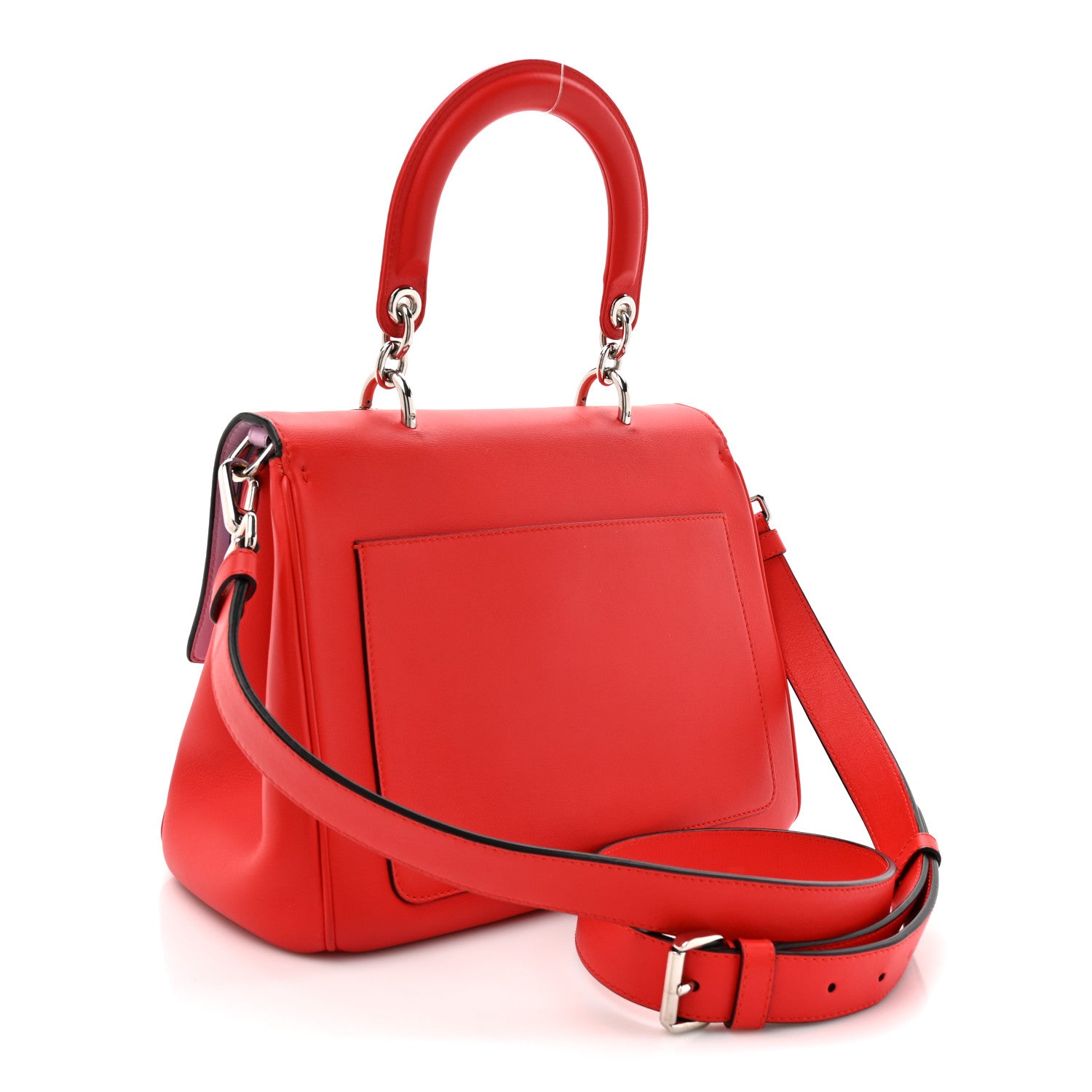 Christian Dior Calfskin Small Be Dior Flap Red 3 of 13