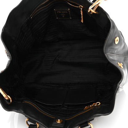 Prada Soft Calf Satchel Black 5 of 12