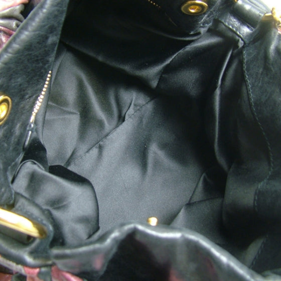 Miu Miu Leather Patchwork Harlequin Pink 8 of 11