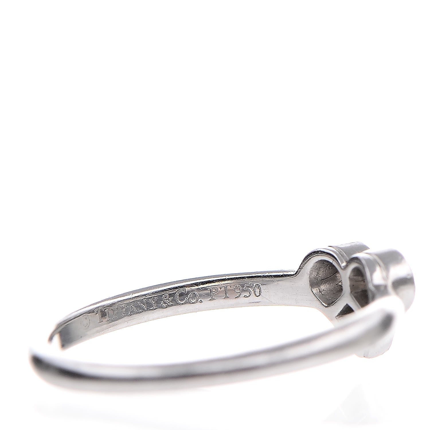 Tiffany Platinum Diamond Hearts Ring 57 8 5 of 5