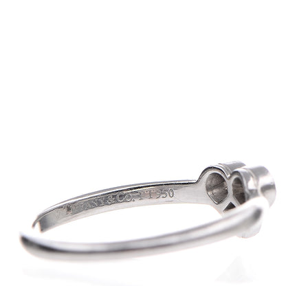 Tiffany Platinum Diamond Hearts Ring 57 8 5 of 5