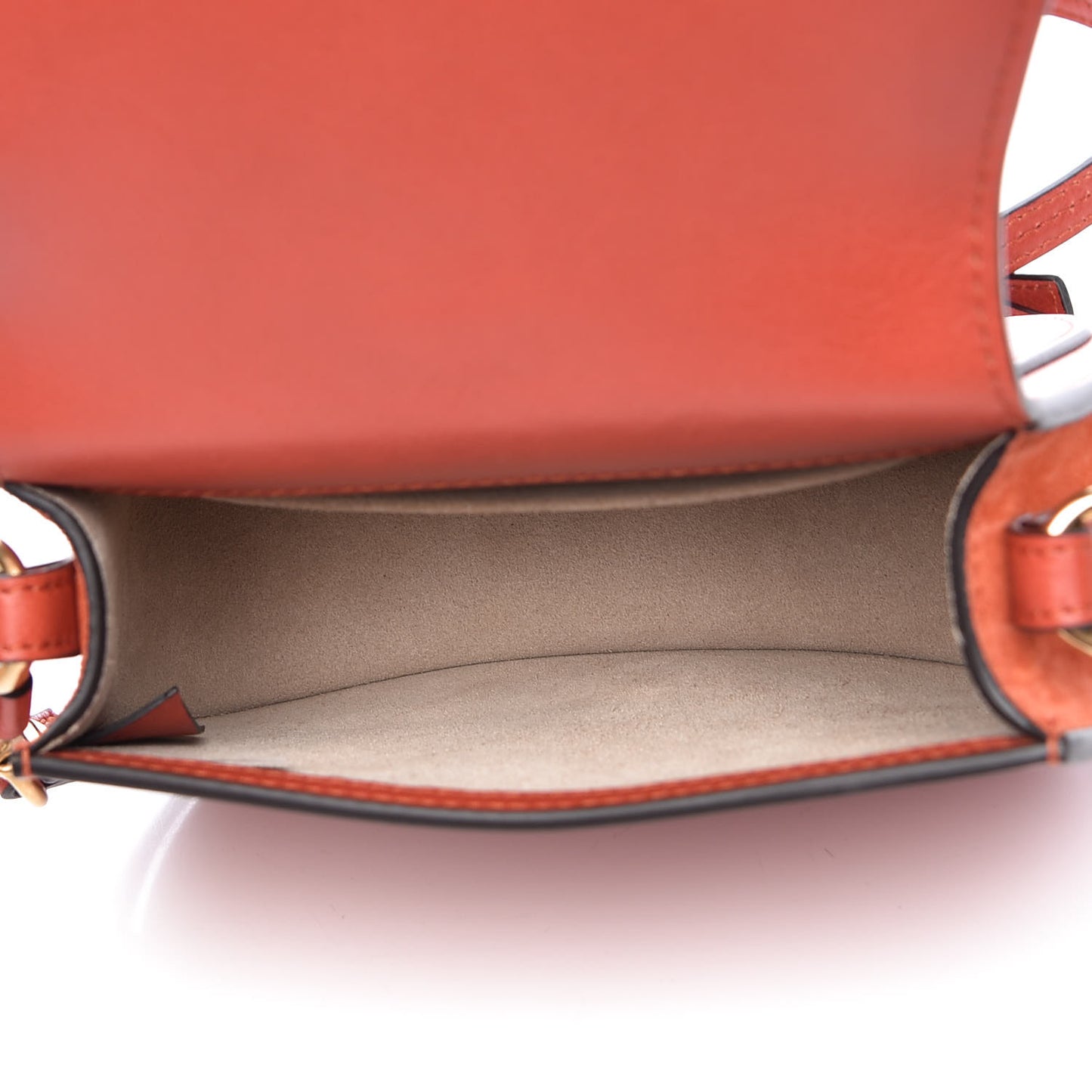 Calfskin Small Nile Bracelet Bag Earthy Red