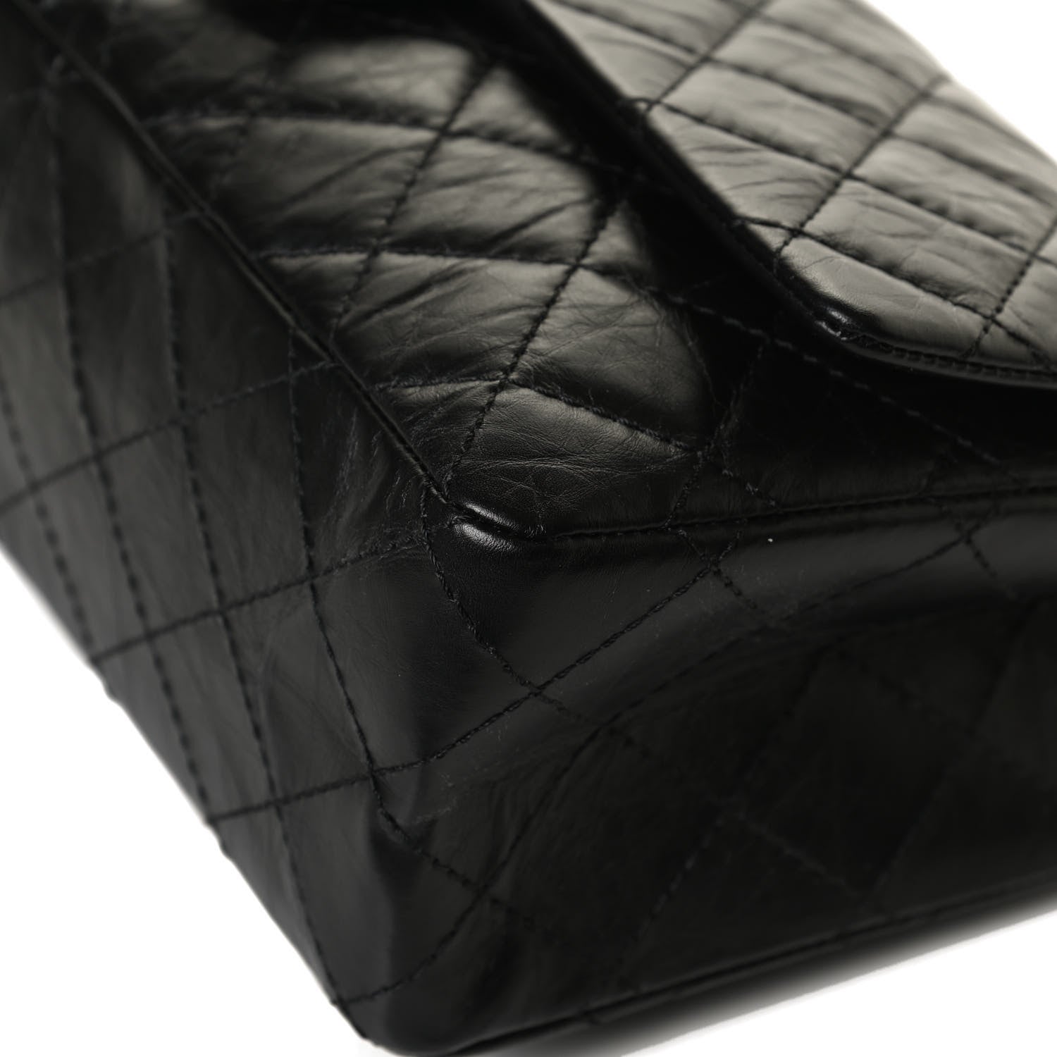 Chanel Aged Calfskin Quilted 2.55 Reissue 226 Flap Black 10 of 15