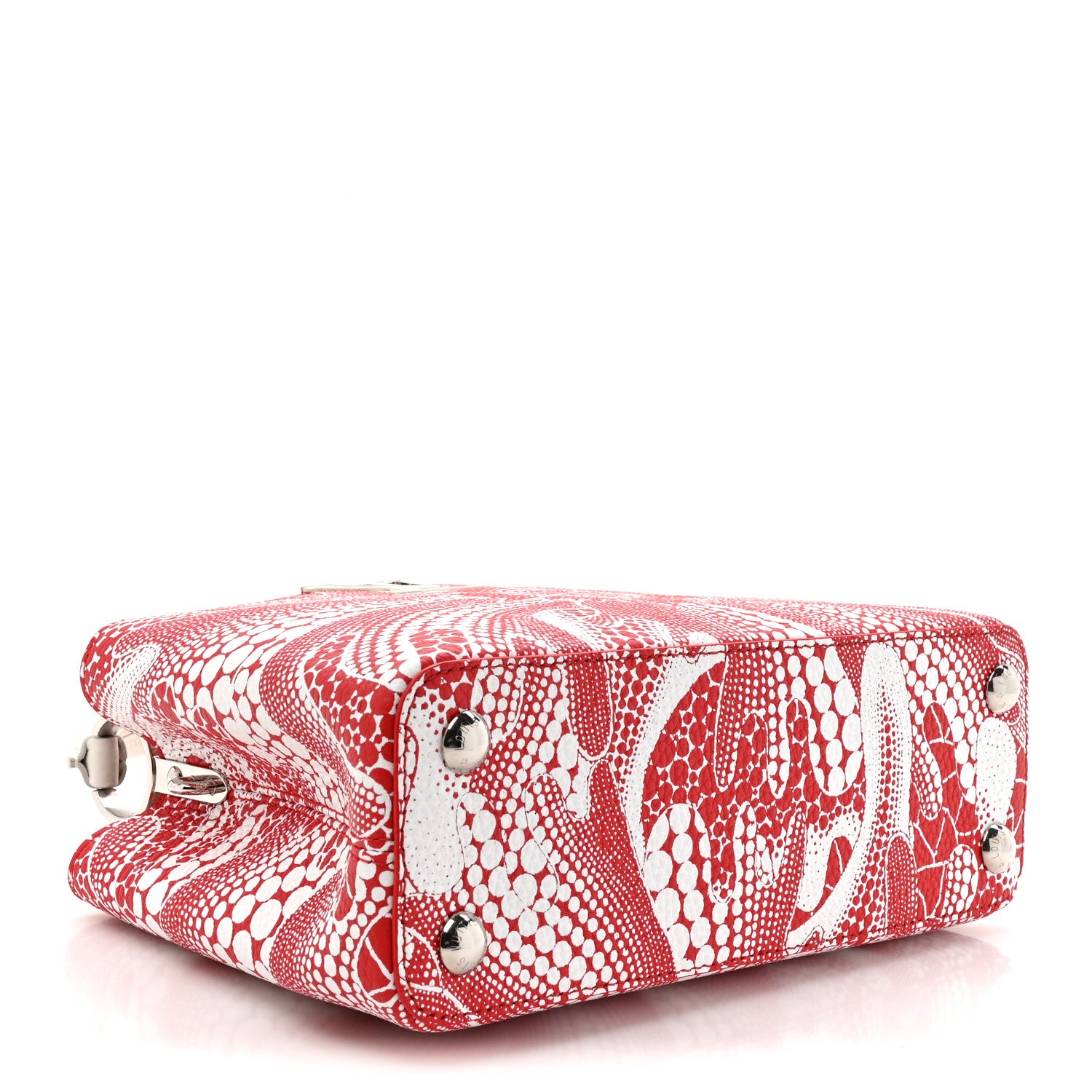 Louis Vuitton LV X YK Taurillon Psychedelic Flower Capucines BB Rouge 4 of 10