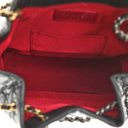 Chanel Aged Calfskin Quilted Gabrielle Backpack Black 5 of 15