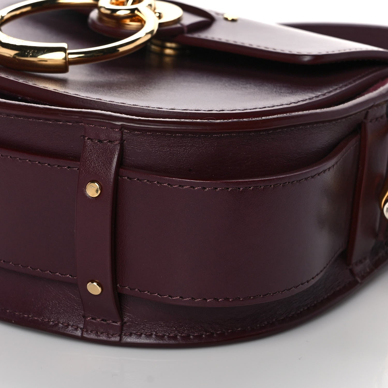 Chloe Calfskin Small Tess Bag Burnt Brown 9 of 11