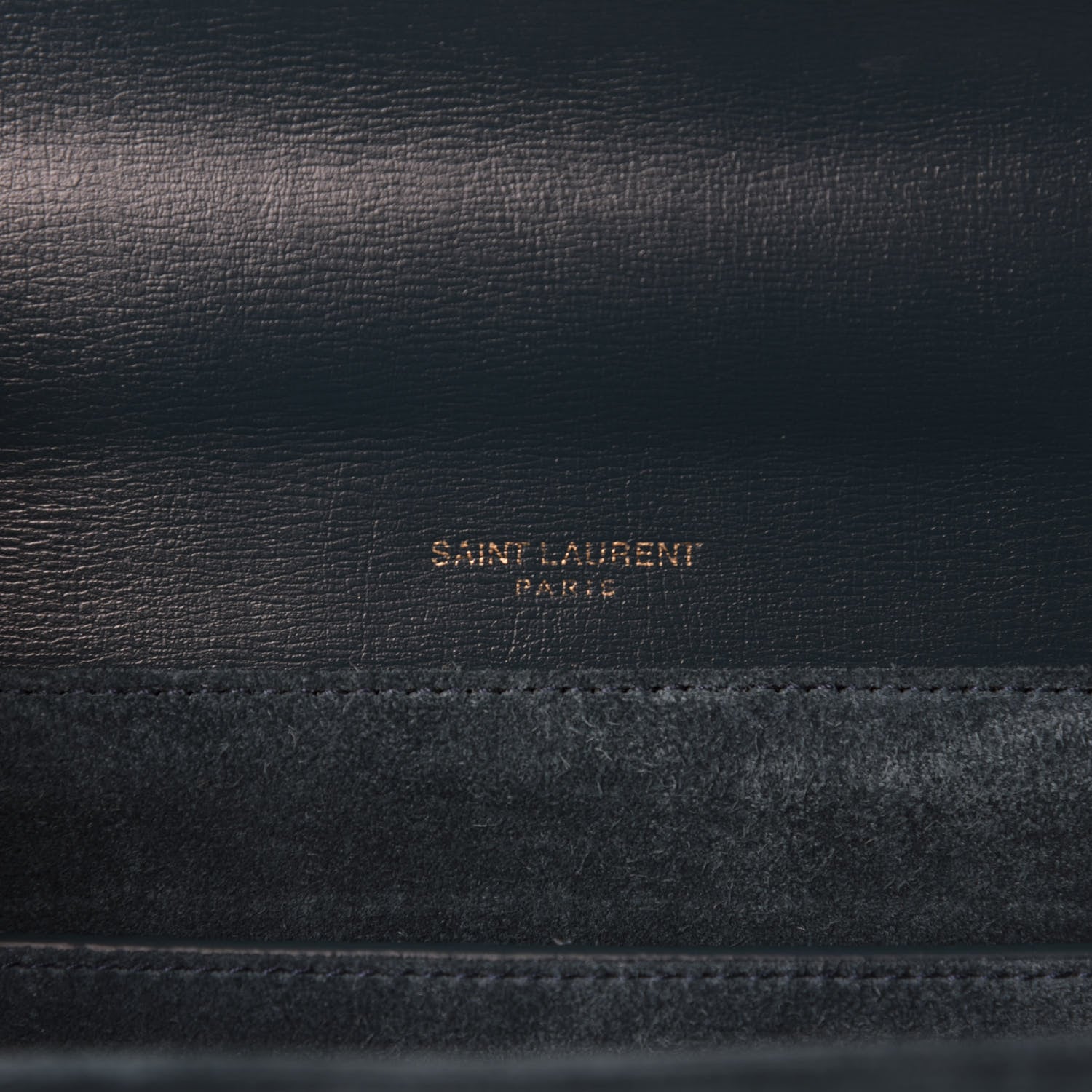 Saint Laurent Smooth Calfskin Suede Medium Bellechasse Dark Turquoise 8 of 11
