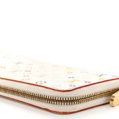 Louis Vuitton Monogram Multicolor Zippy Wallet White Orange 11 of 12