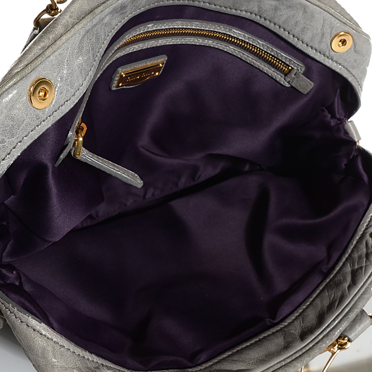 Vitello Lux Mini Charm Tote Grafite