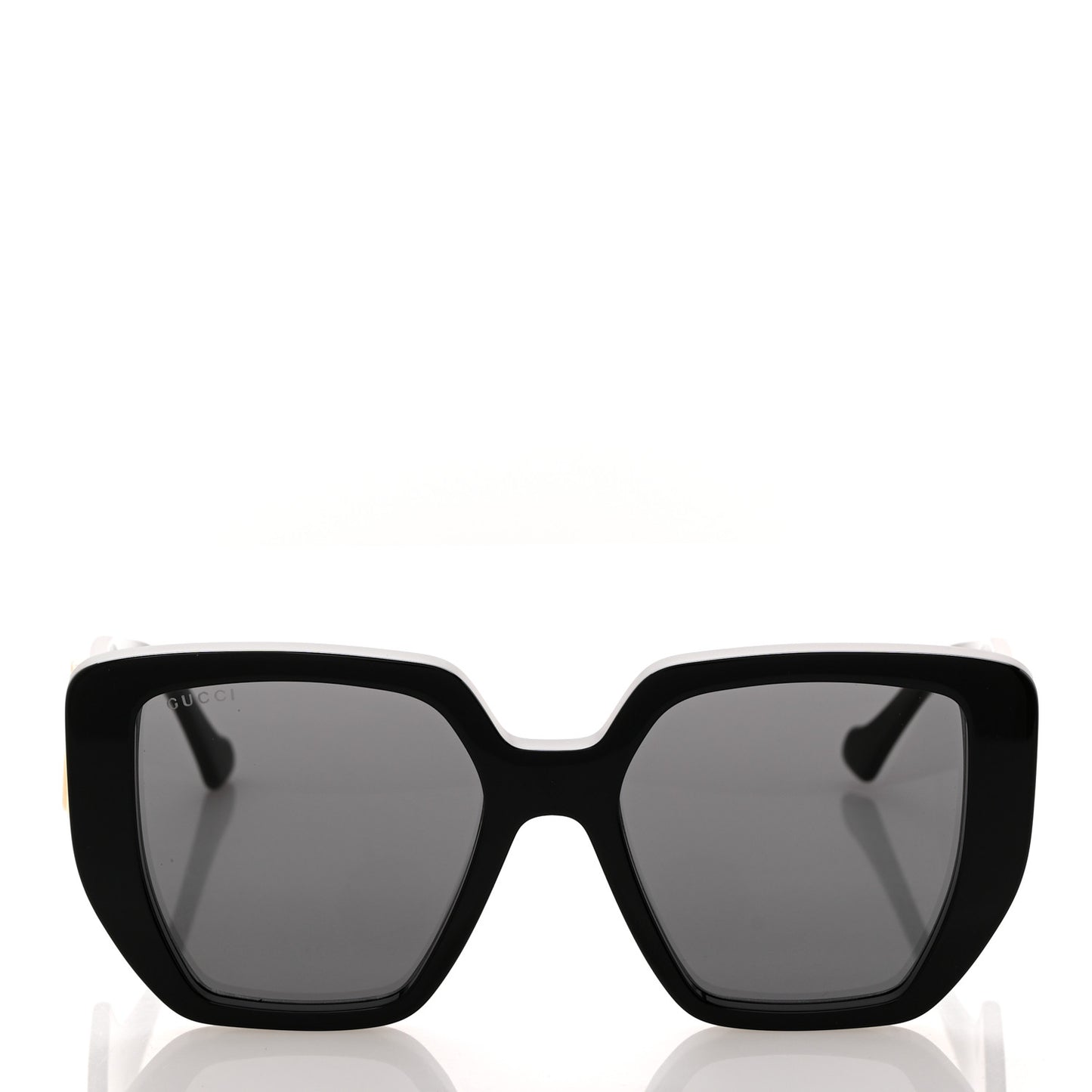 Acetate Square Frame Sunglasses GG0956S Black