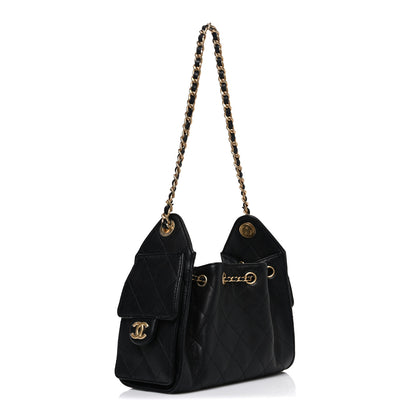 Chanel Caviar Quilted Mini Chanel 25 Handbag Black 3 of 11
