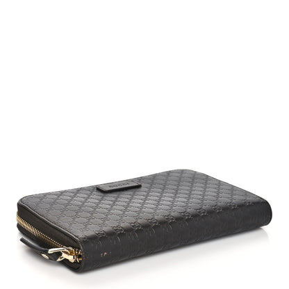 Gucci Microguccissima Large Zip Around Organizer Wallet Brown 4 of 12