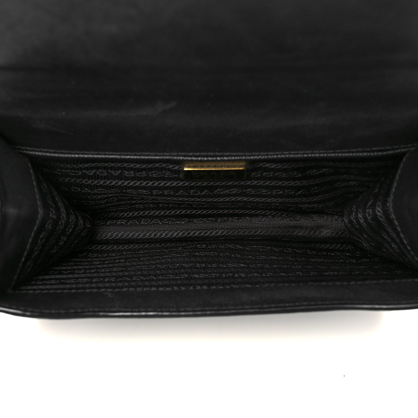 Saffiano Chain Shoulder Bag Black