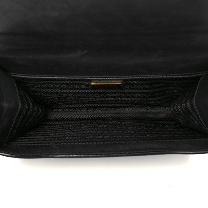 Prada Saffiano Chain Shoulder Bag Black 5 of 9