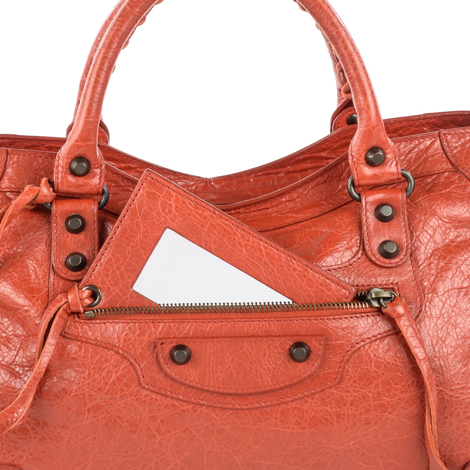 Balenciaga Agneau Classic Hardware City Rouge Ambre 13 of 13
