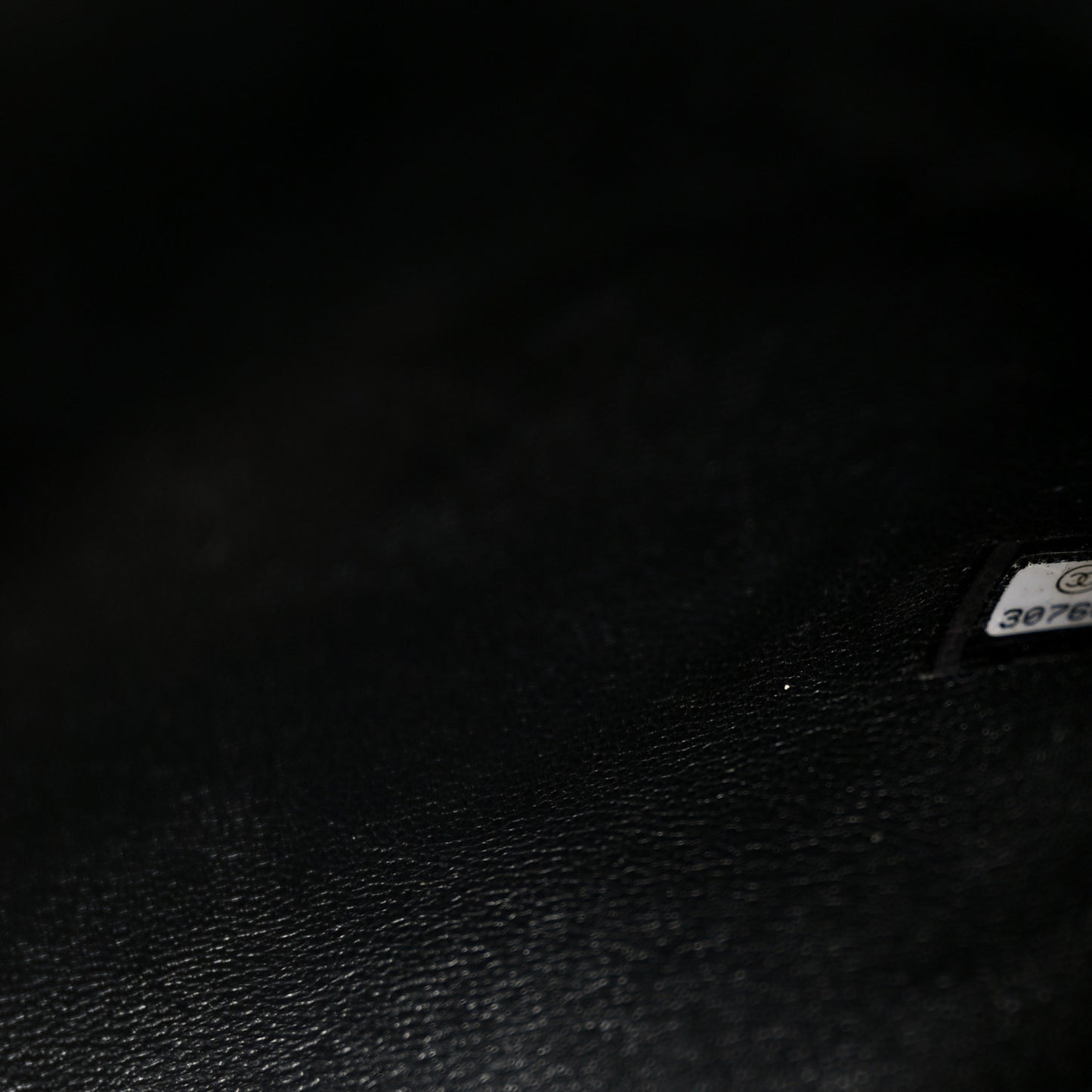 Shearling Lambskin Crystal Strass Flap Black