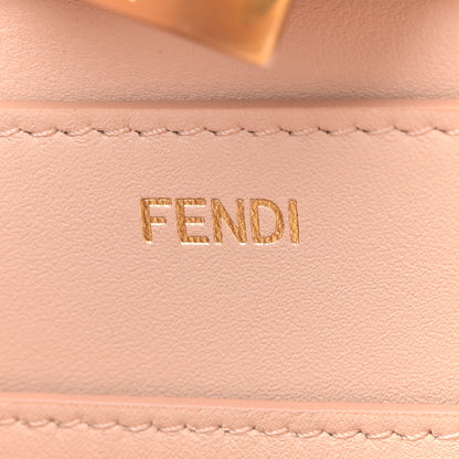 Fendi Vitello Seta Shiny Nappa Plexiglass Medium Peekaboo I SEE U Satchel Poudre 7 of 11