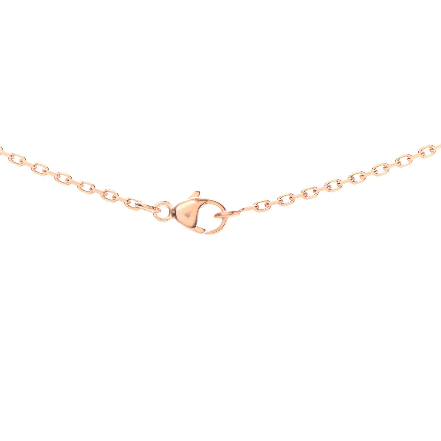 Lacquered Rose Gold Mini Pop H Pendant Necklace Rose Dragee