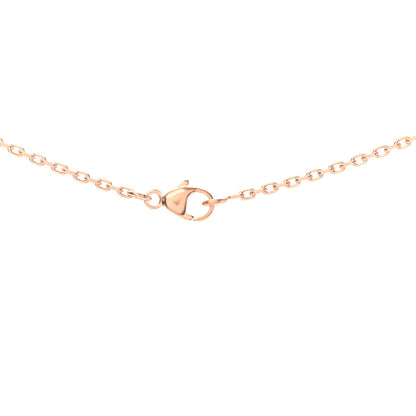 Hermes Lacquered Rose Gold Mini Pop H Pendant Necklace Rose Dragee 4 of 5