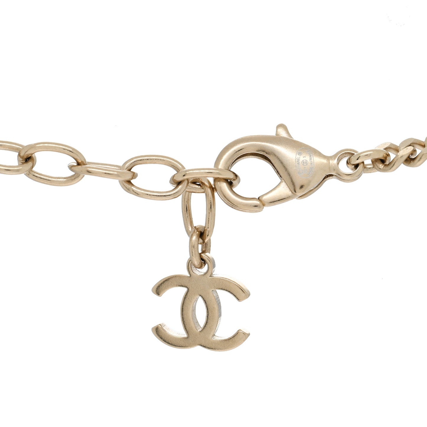 Crystal CC No.5 Necklace Gold