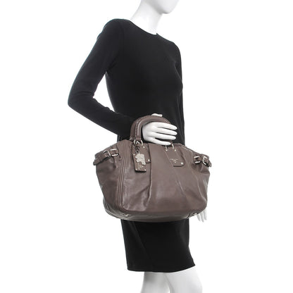 Prada Soft Calf Satchel Bambu 3 of 9