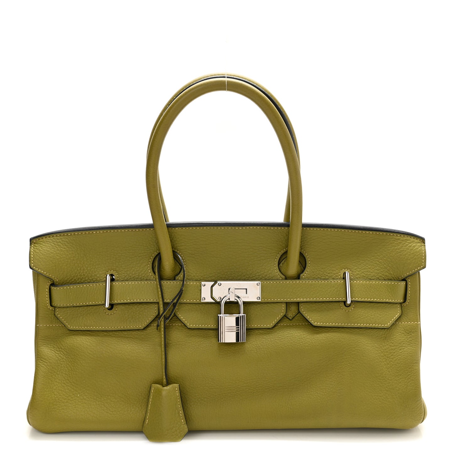 Taurillon Clemence JPG Birkin 42 Chartreuse