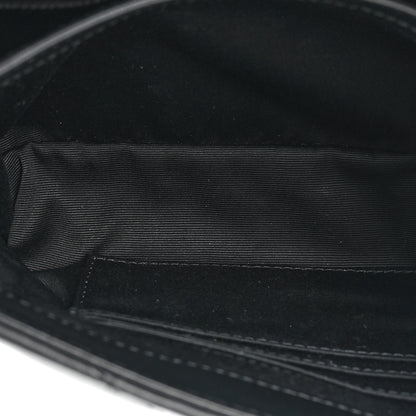 Saint Laurent Calfskin Y Quilted Monogram Monochrome Toy Loulou Crossbody Bag Black 5 of 10