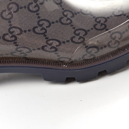Gucci Rubber Monogram Rain Boots 37 Transparent Blue 14 of 18