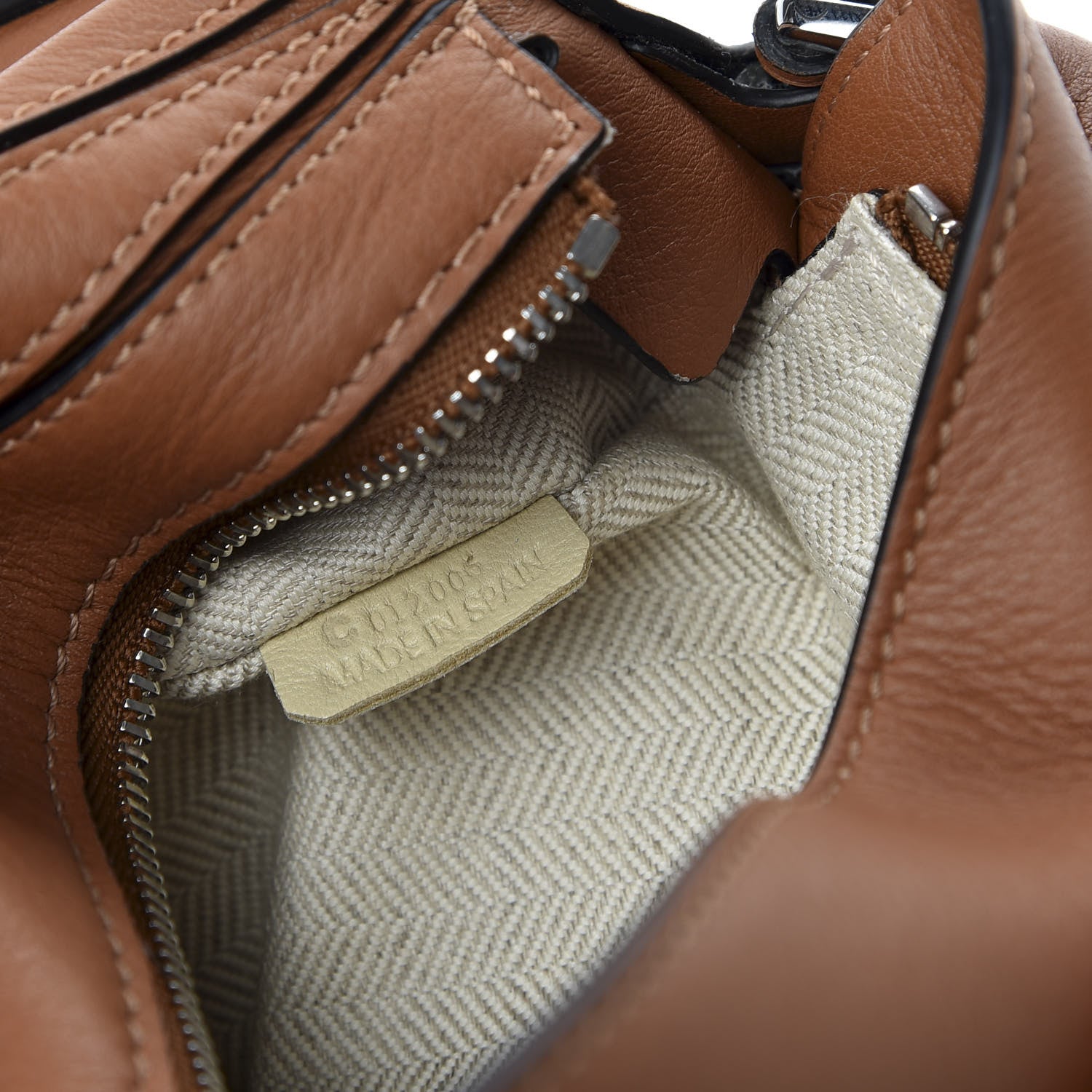 Loewe Calfskin Mini Puzzle Bag Tan 6 of 11