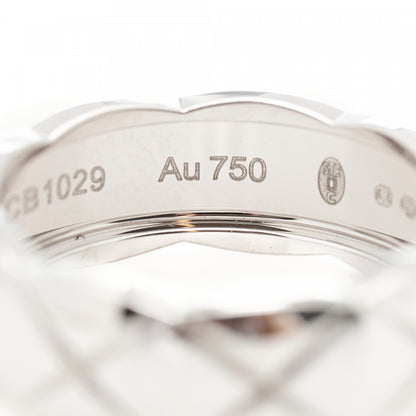 Chanel 18K White Gold Small Coco Crush Ring 52 6 6 of 8