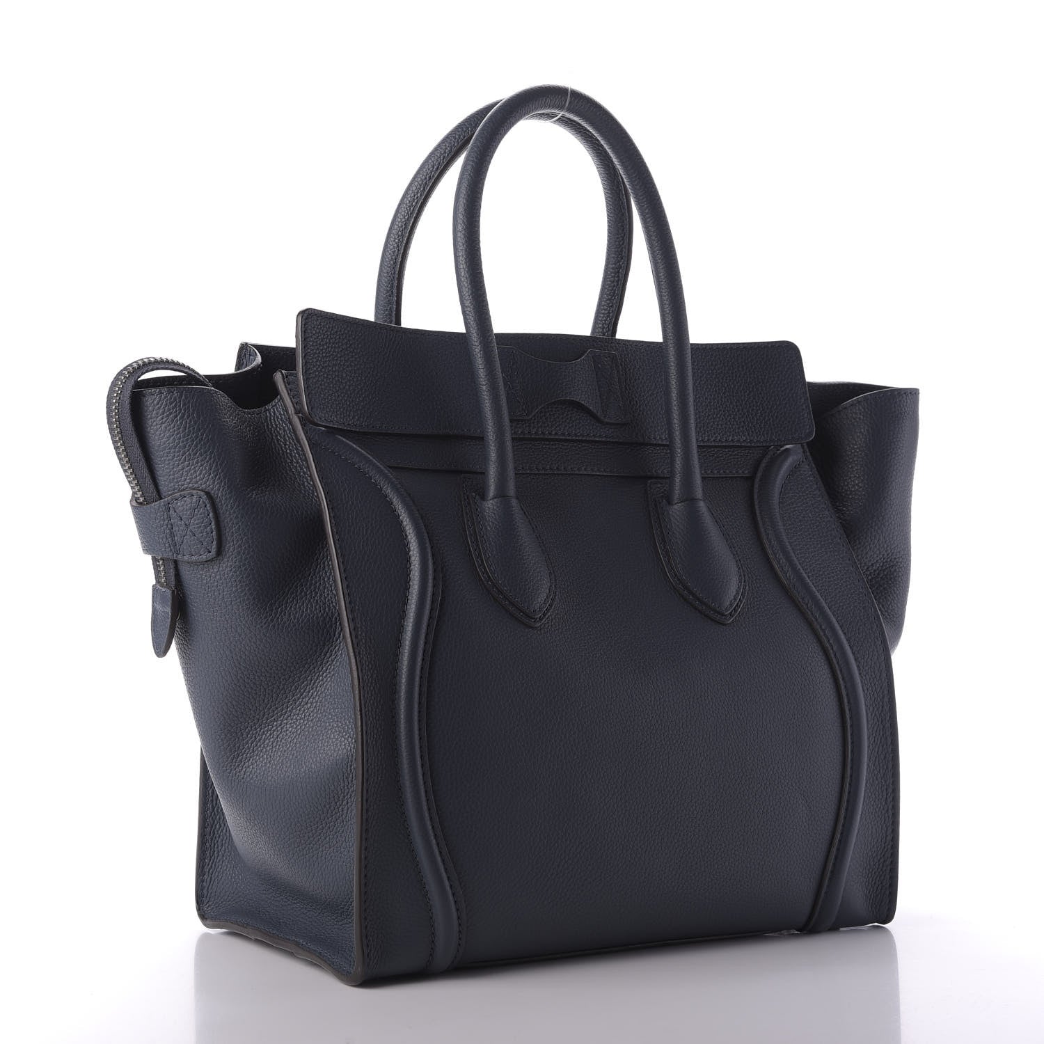 Celine Drummed Calfskin Mini Luggage Orage 3 of 10
