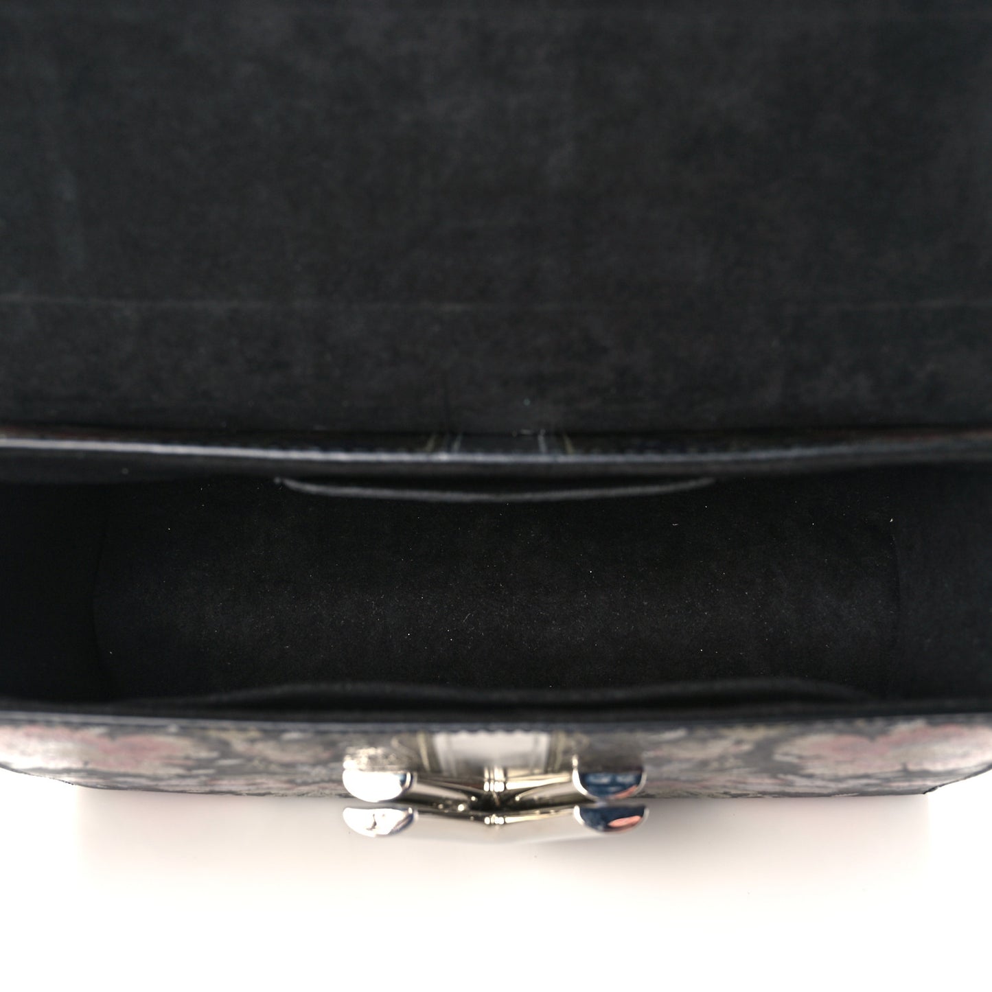 Calfskin Printed Twist Shoulder Bag MM Multicolor