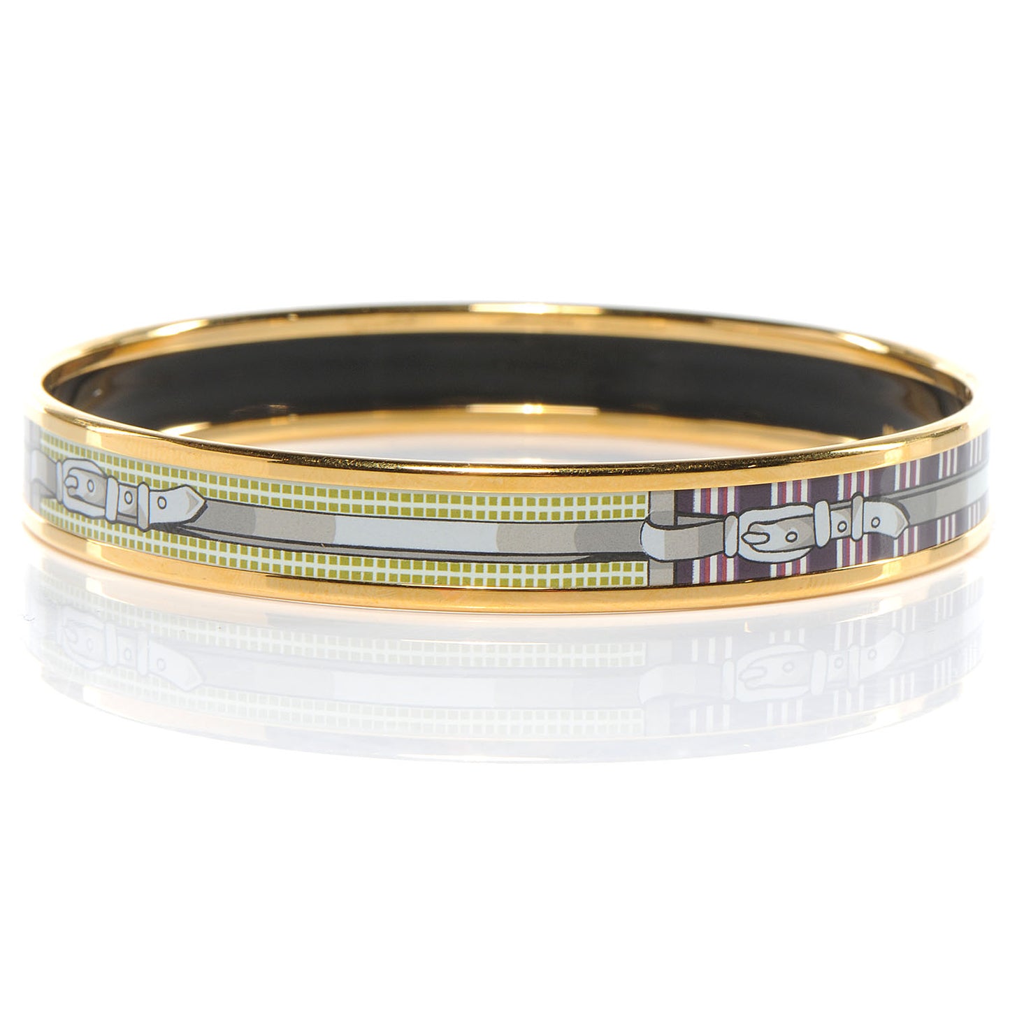 Enamel Narrow Printed Buckle Bracelet 65