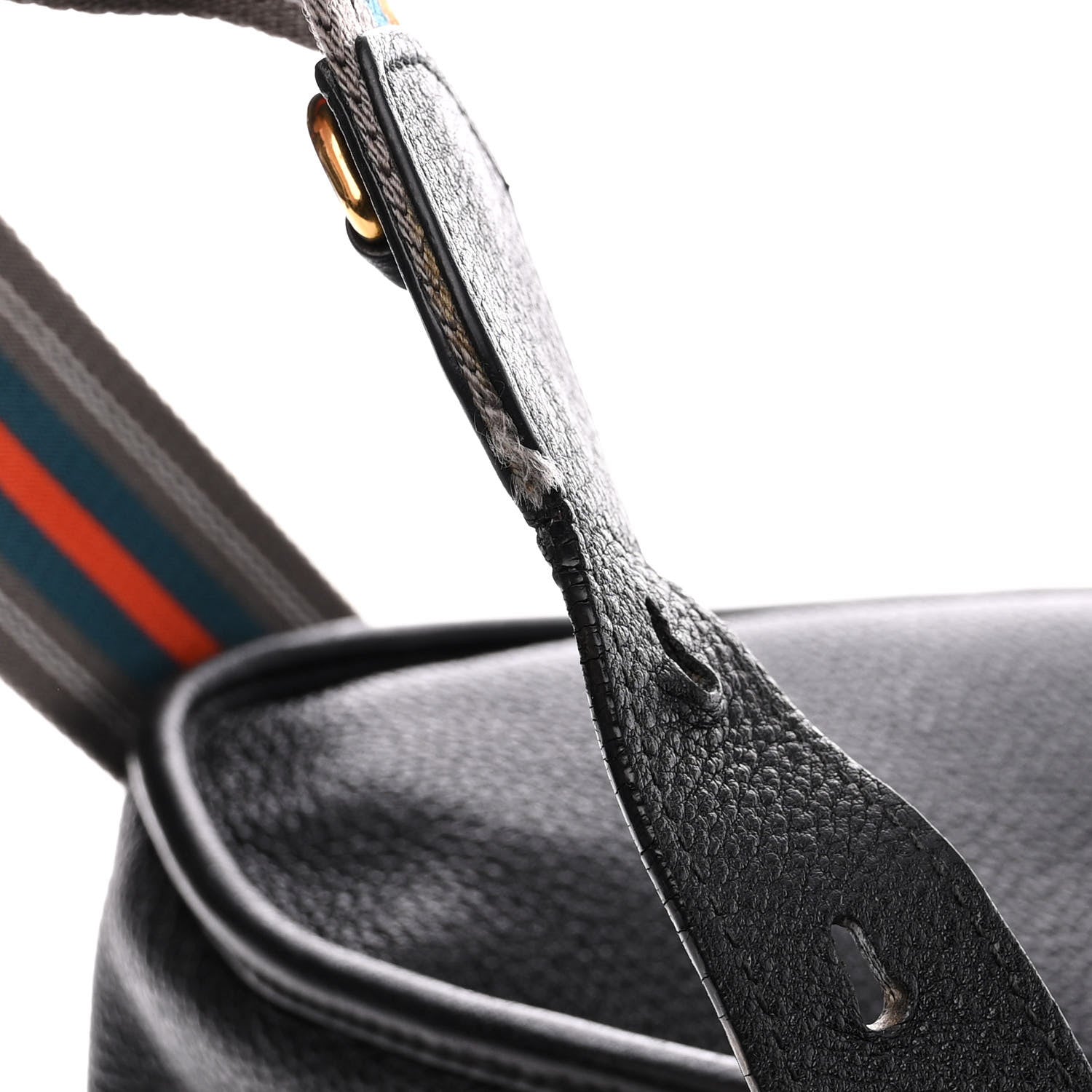 Prada Vitello Daino Zippered Messenger Hobo Black 14 of 17