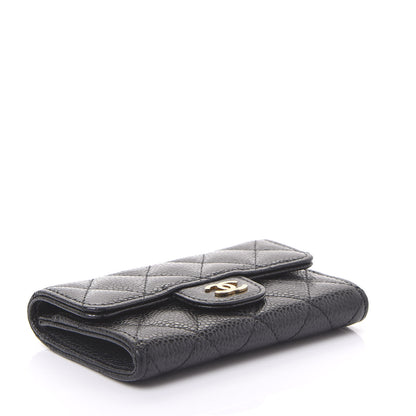 Chanel Caviar Quilted Flap Card Holder Black 3 of 11