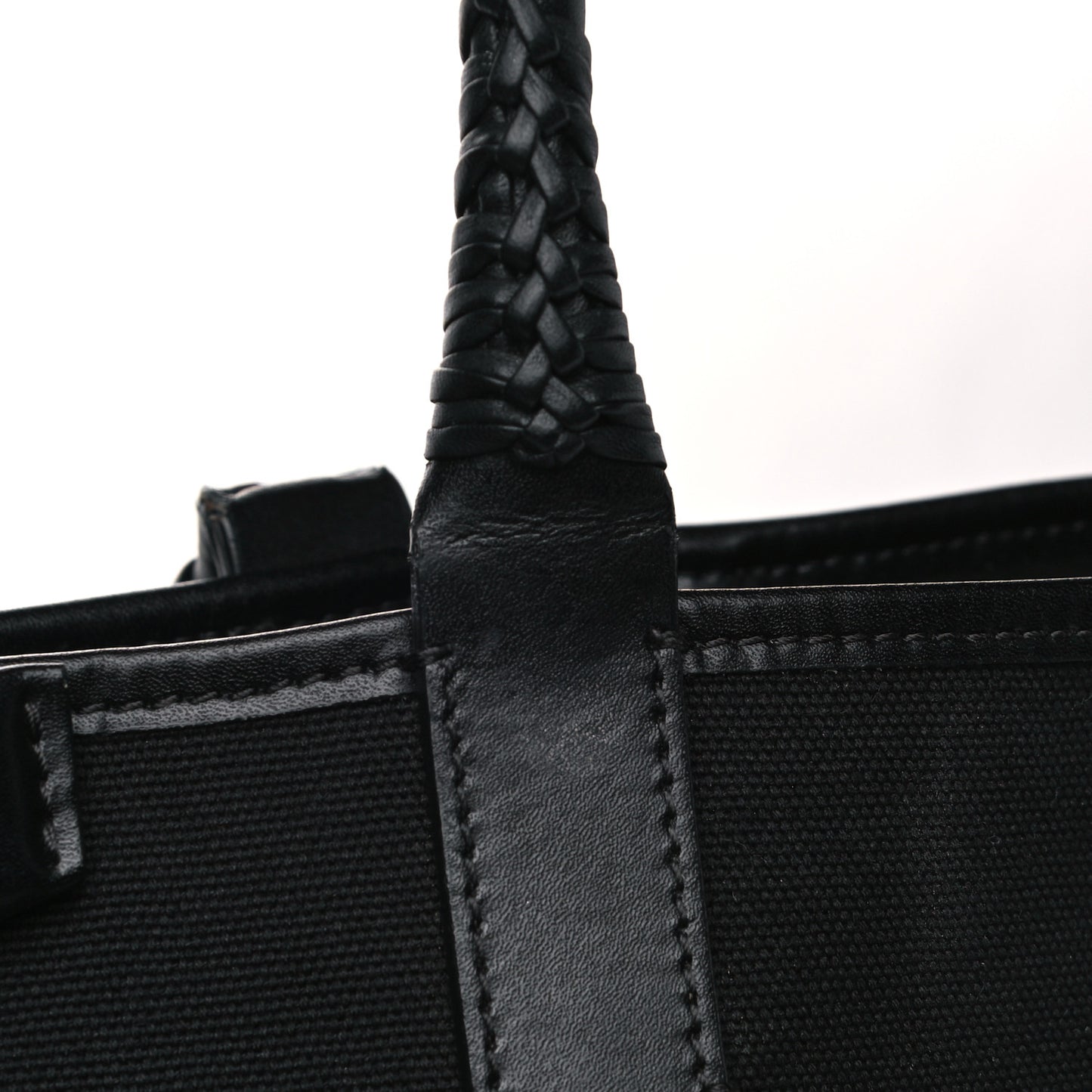 Canvas Medium Antigona Logo Tote Black