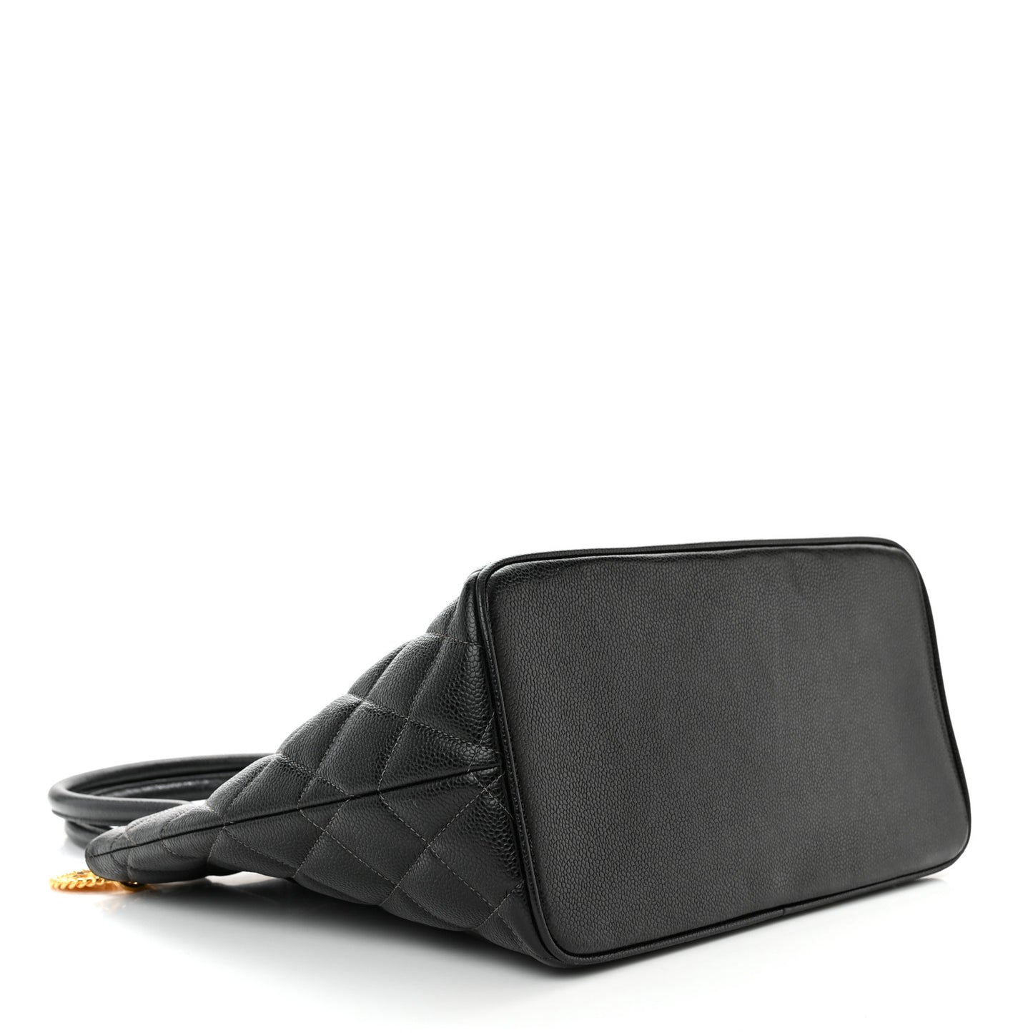 Caviar Quilted Medallion Tote Black