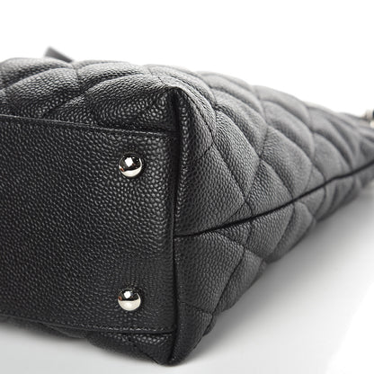 Chanel Caviar Quilted CC Shopping Tote Black 9 of 10