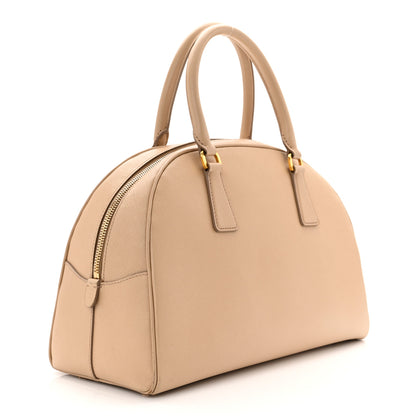 Prada Saffiano Bowling Bag Sabbia 3 of 10