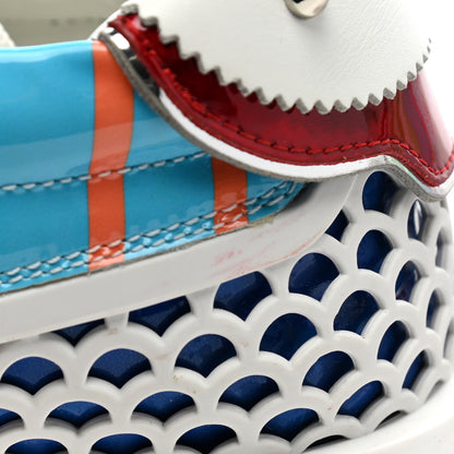Christian Louboutin Calfskin Patent Swimming Pool Womens Loubishark Sneakers 36.5 Multicolor 10 of 11