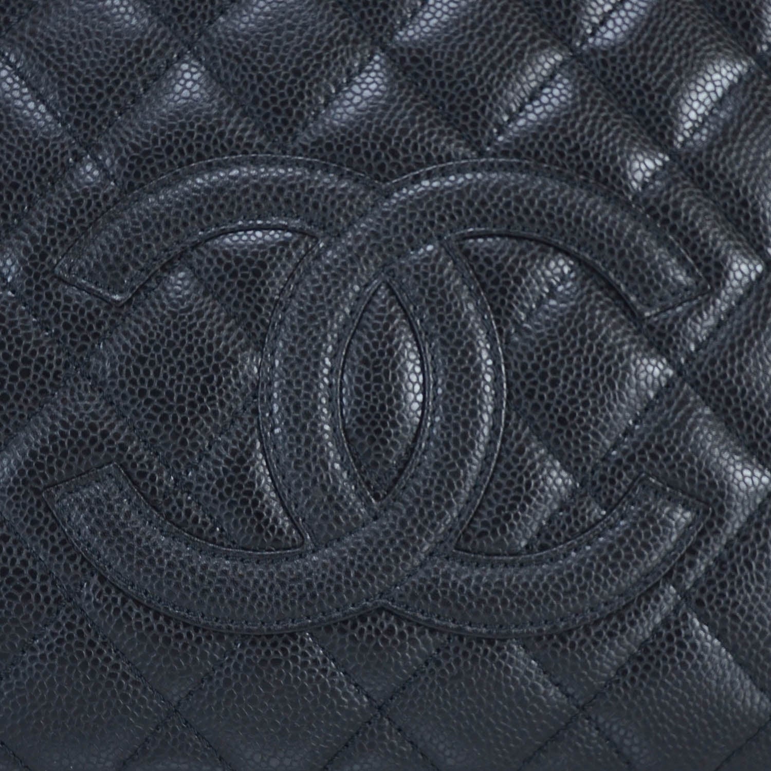 Chanel Caviar Petit Shopping Tote PST Black GHW 8 of 11