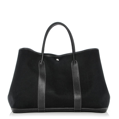 Hermes Toile Negonda Garden Party Tote GM Black 1 of 6