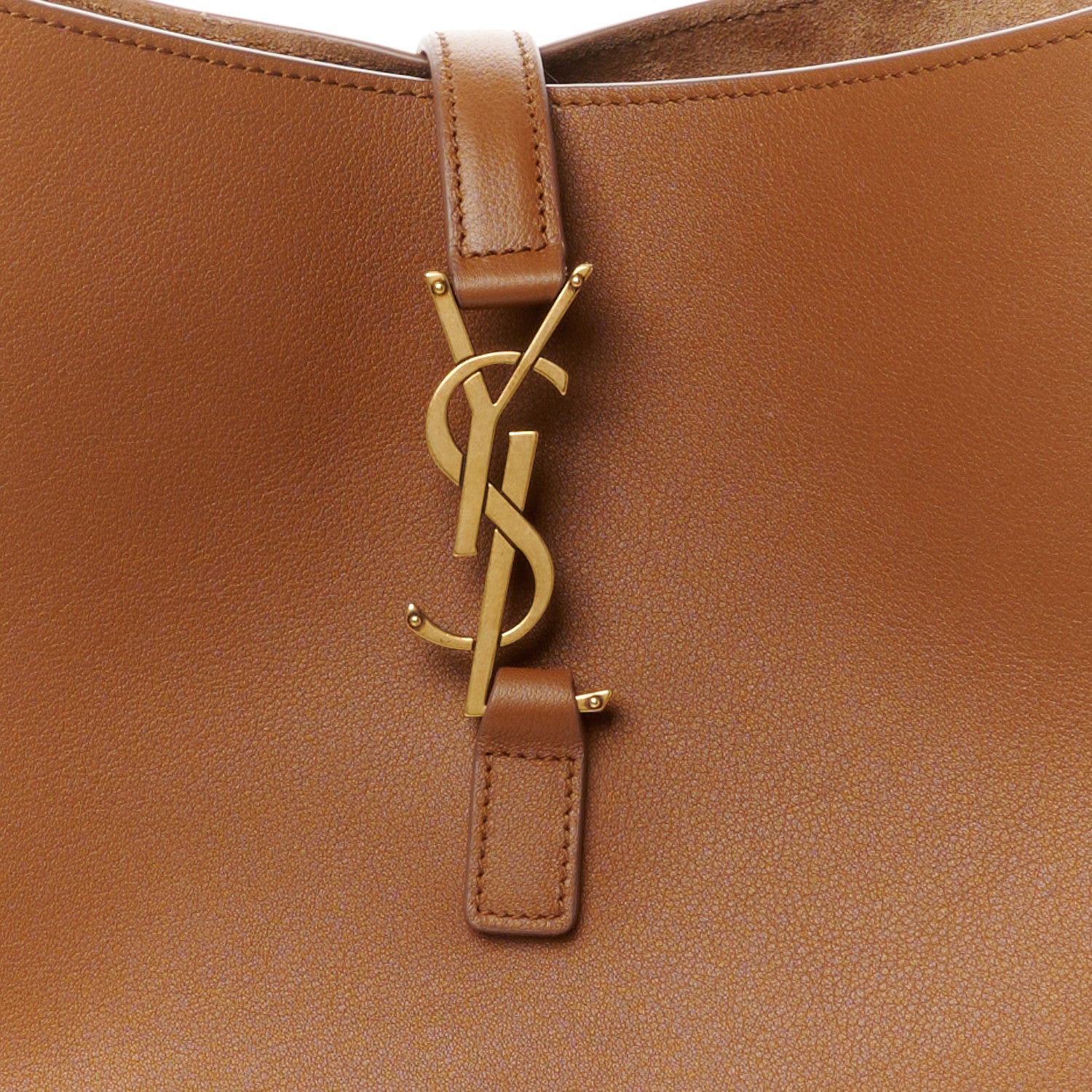 Saint Laurent Grained Calfskin Large Le 5 A 7 Soft Hobo Fox 8 of 11